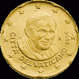 20 Cent UNC Vaticaan